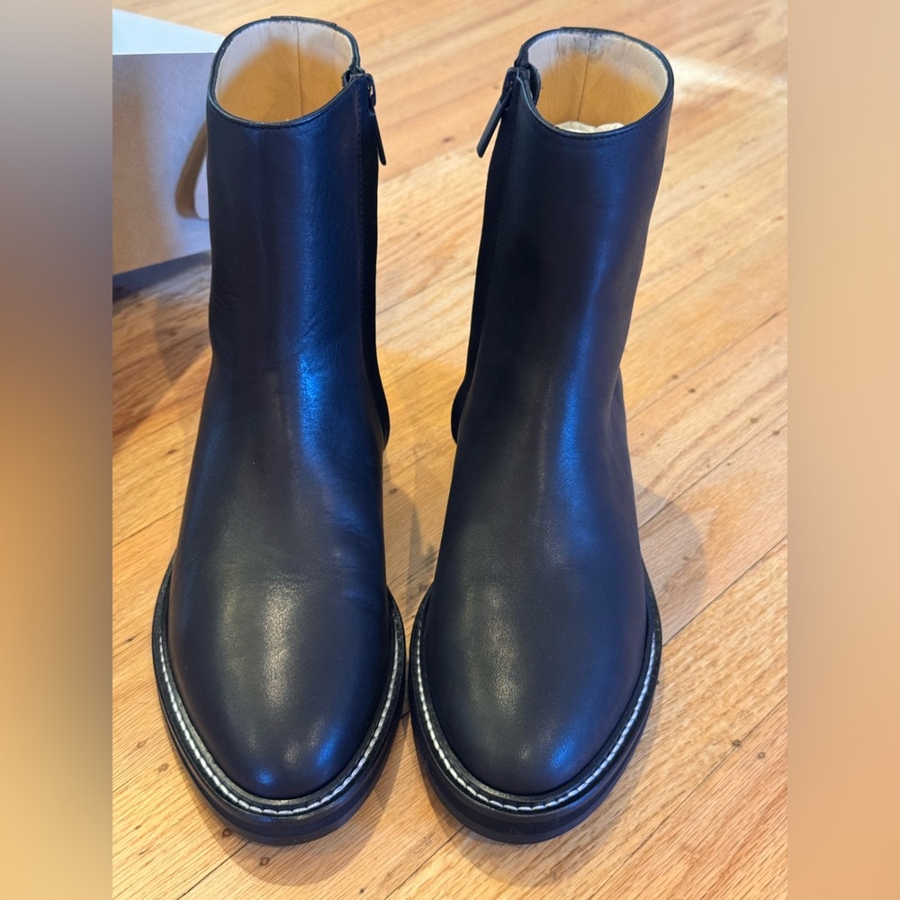Jenni Kayne Blake Black Leather Ankle Boots NWT